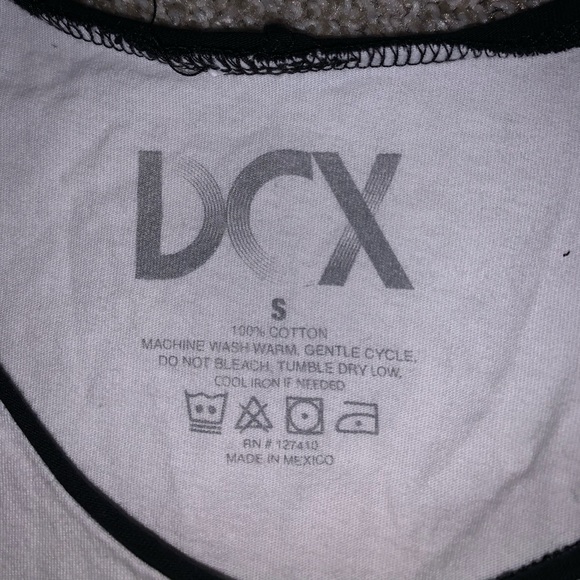 DCX White & Black Triangle Tank top size S - Picture 7 of 8